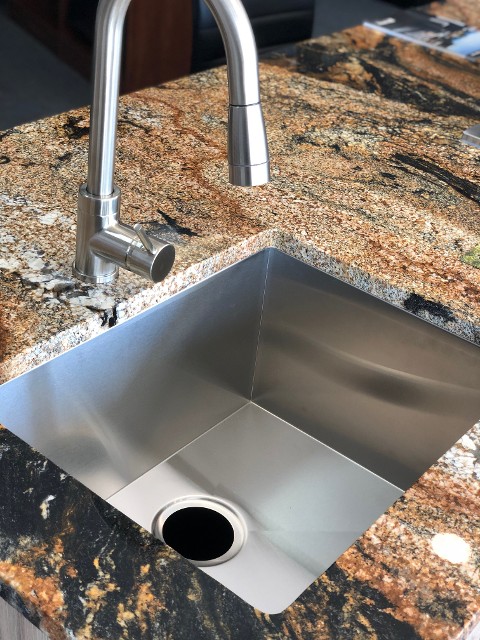 Granite Counter and Stainless Steel Sink